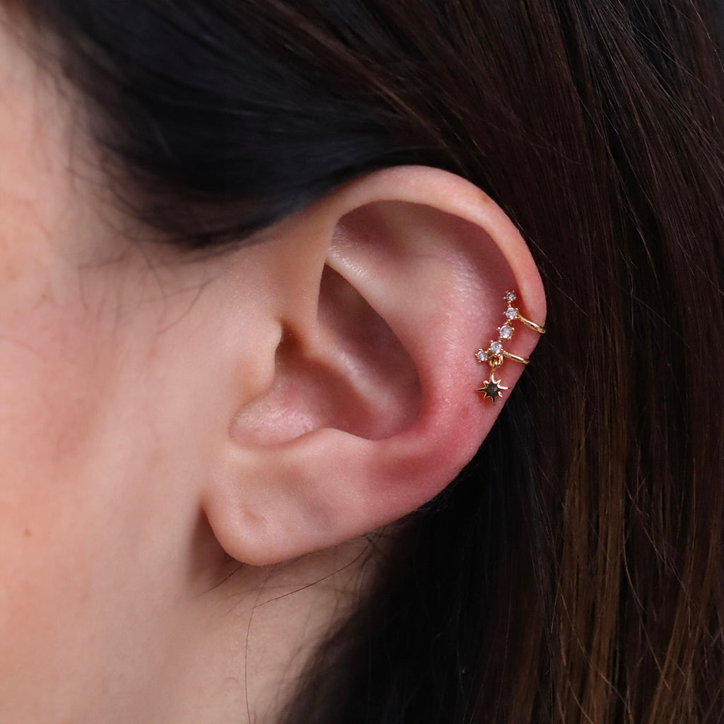 Milkyway Drop Ear Cuff – Women's Gold Plated Jewellery UK