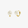 Freshwater Pearl Huggie Hoop Earrings – Women's 925 Sterling Silver Earrings UK