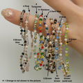 Gemstone Stretch Bracelet for Women – Gold Plated Stacking Bracelet UK