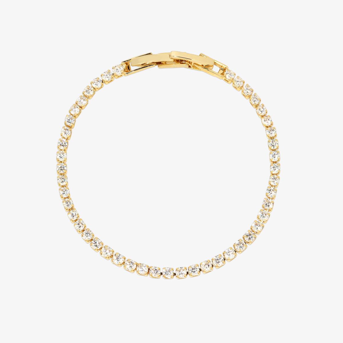 Crystal Tennis Bracelet for Women – Gold Plated Luxury Bracelet UK