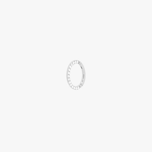 Cubic Zirconia Clicker Hoop – Titanium Piercing Jewellery UK